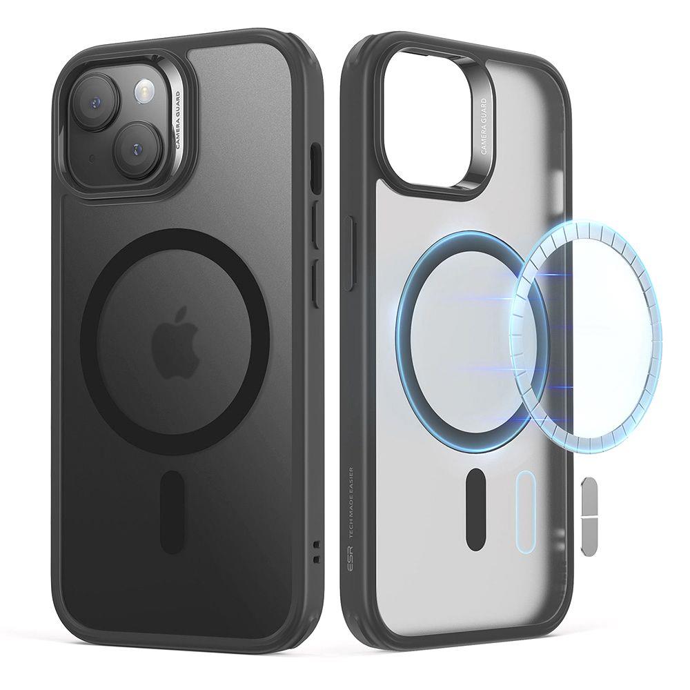 ESR Classic Hybrid Halolock Case med MagSafe til iPhone 15 - Matte Black
