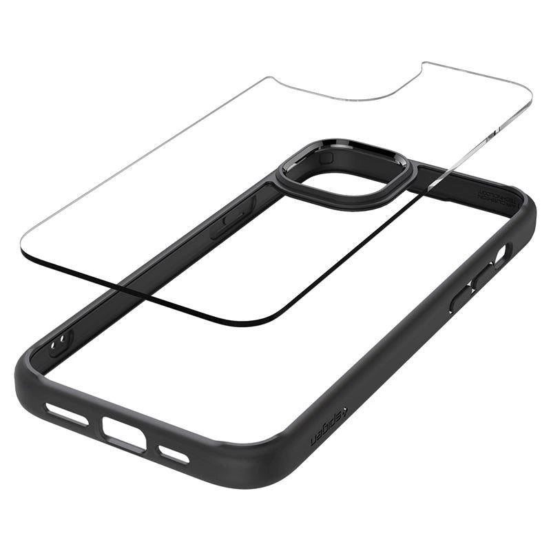 Spigen Crystal Hybrid iPhone 15 Plus Case - Clear Black