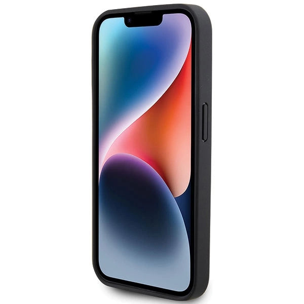 Ferrari Quilted Metal Logo case til iPhone 15 Pro - sort