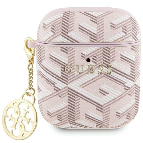 Guess GUA2PGCE4CP-kasse til AirPods 1/2 - pink GCube Charm
