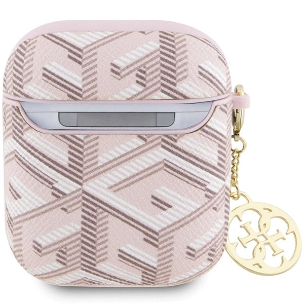 Guess GUA2PGCE4CP-kasse til AirPods 1/2 - pink GCube Charm