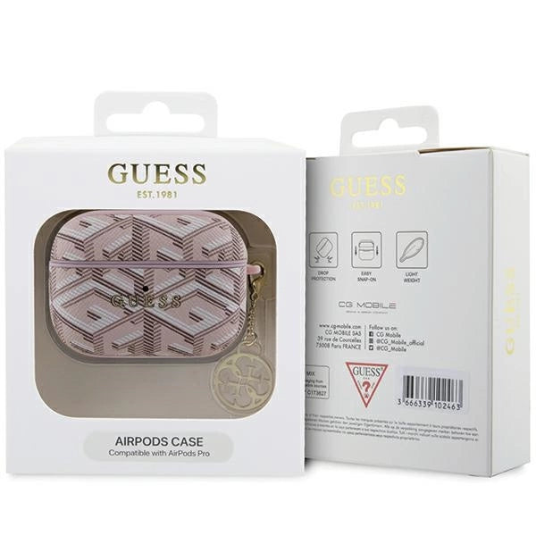 Guess GUAPPGCE4CP-kasse til AirPods Pro - pink GCube Charm