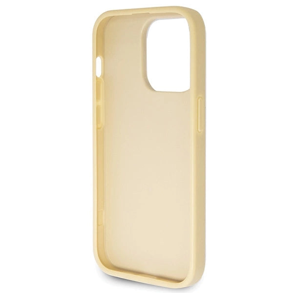 Guess GUHCP14LHG4SGD-kasse til iPhone 14 Pro - guld Glitter Script Big 4G