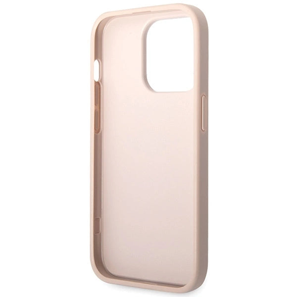 Guess 4G Big Metal Logo-hylster til iPhone 15 Pro - pink