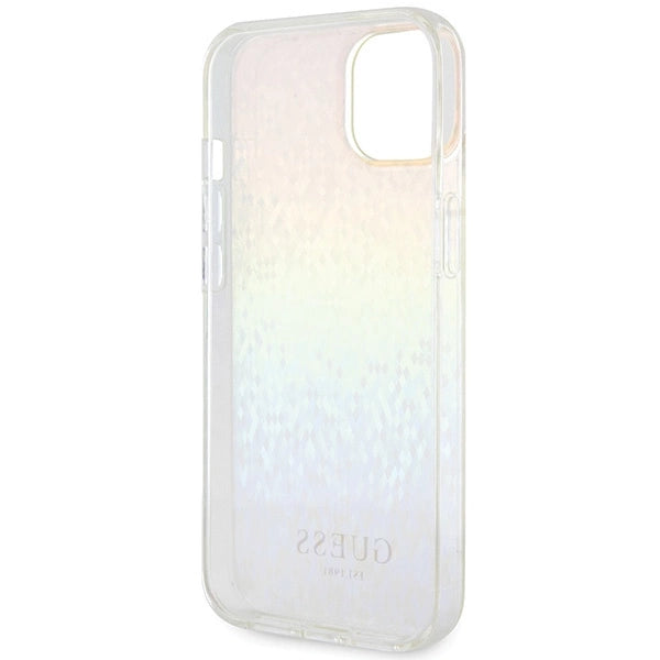 Guess IML Faceted Mirror Disco Iridescent case til iPhone 15 - flerfarvet