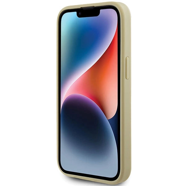 Gæt Glitter Script Big 4G iPhone 15 Case - Guld