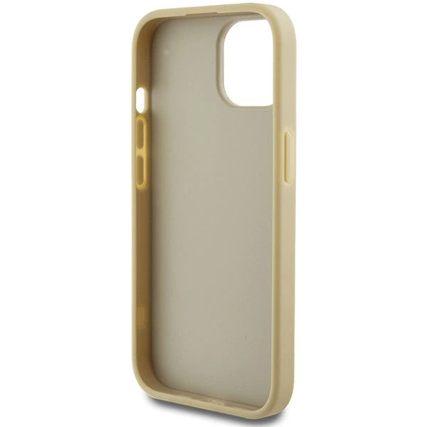 Gæt Glitter Script Big 4G iPhone 15 Case - Guld