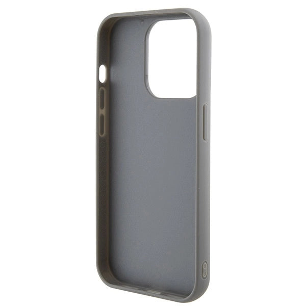 Guess Sequin Script Metallæske til iPhone 15 Pro Max - sølv