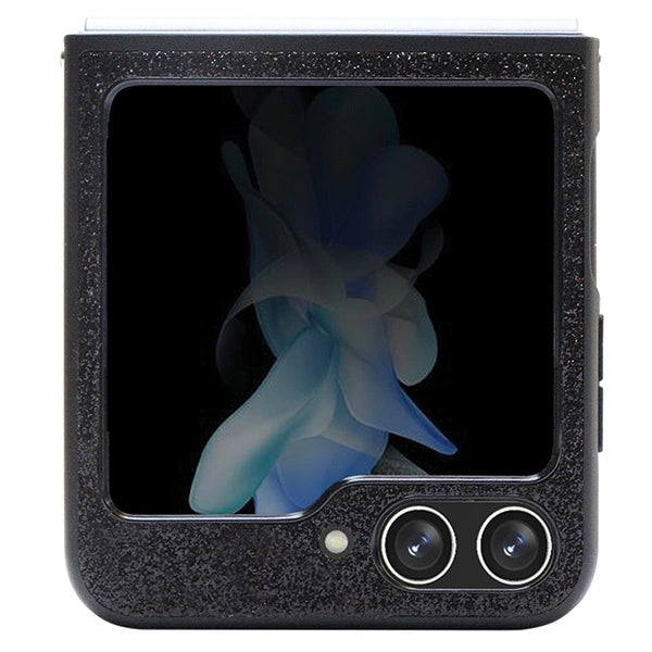 Guess Glitter Script-kasse til Samsung Galaxy Z Flip 5 - sort