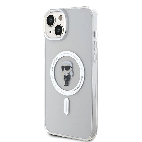Karl Lagerfeld IML Ikonik MagSafe case for iPhone 15 Plus - transparent