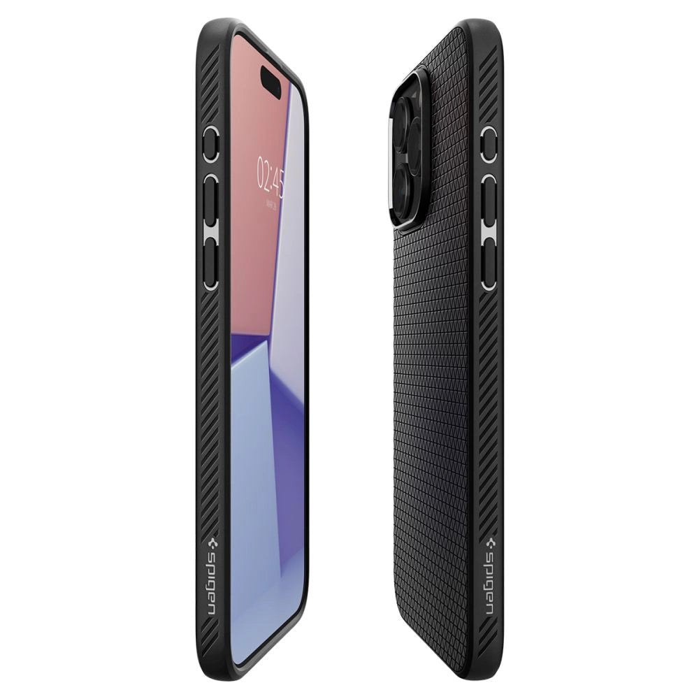 Spigen Liquid Air iPhone 15 Pro Case - Matte Black