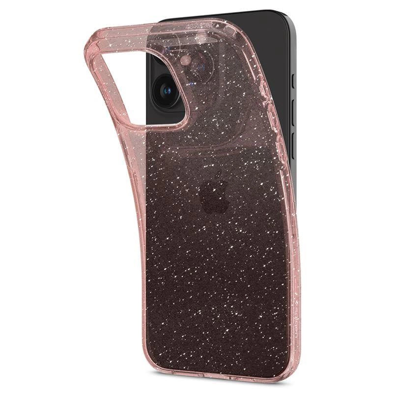 Spigen Liquid Crystal Glitter iPhone 15 Pro Max Case - Pink/Clear