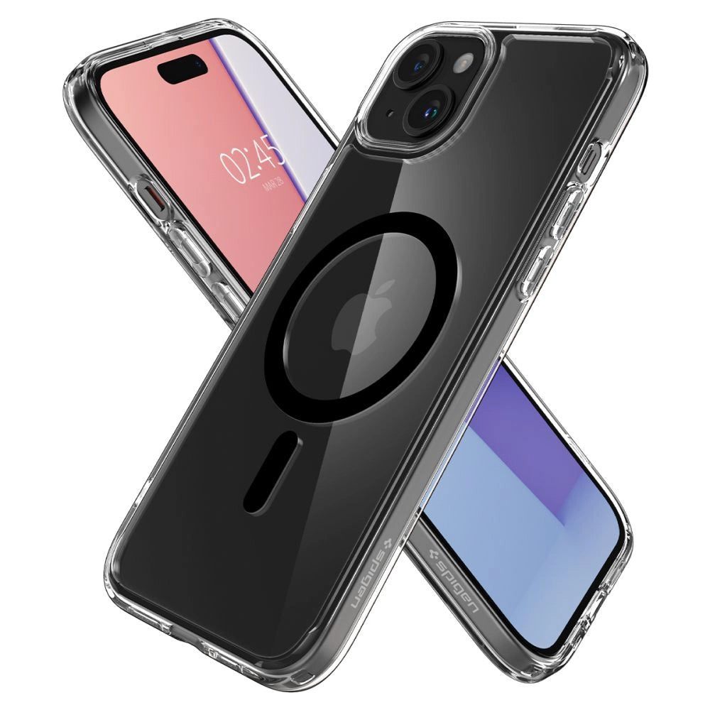 Spigen Ultra Hybrid Mag Case with MagSafe for iPhone 15 Plus - Black