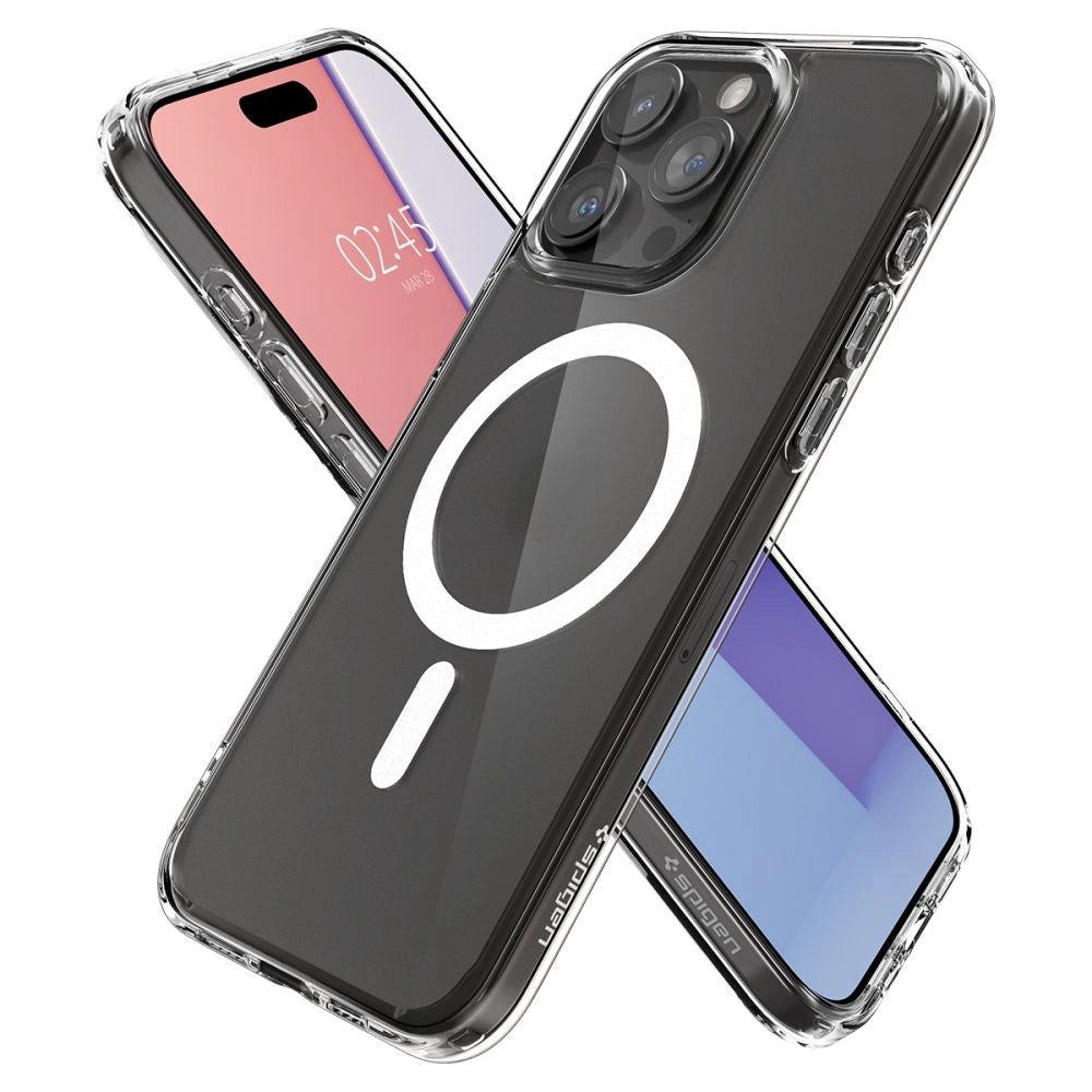 Spigen Ultra Hybrid Mag Case with MagSafe for iPhone 15 Pro - Clear Matte
