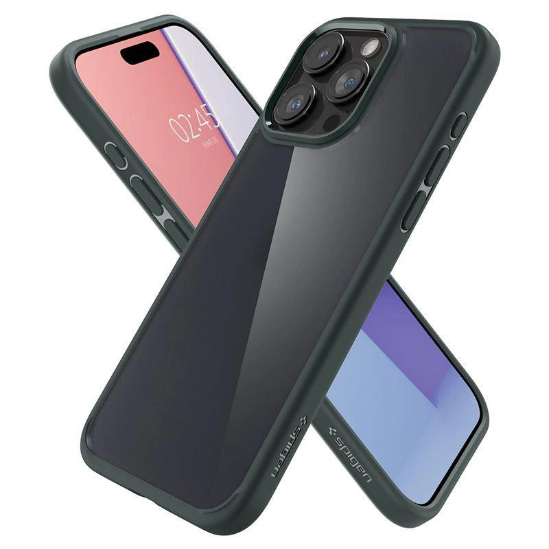 Spigen Ultra Hybrid iPhone 15 Pro Max Case - Dark Green