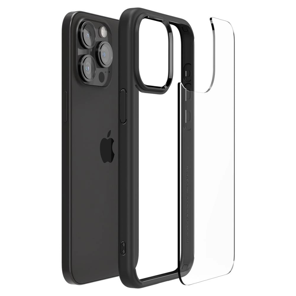 Spigen Ultra Hybrid iPhone 15 Pro Case - Matte Black