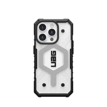 UAG Pathfinder MagSafe-hylster til iPhone 15 Pro - gennemsigtigt