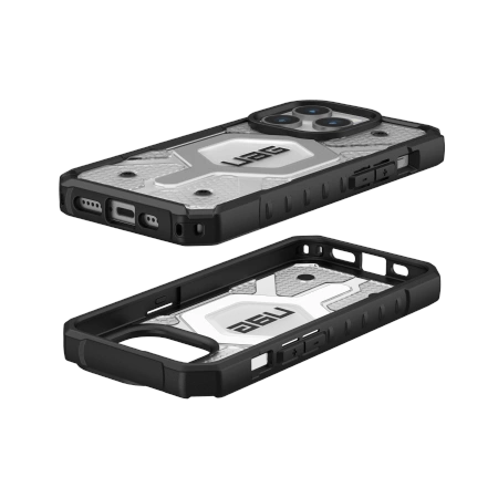 UAG Pathfinder MagSafe-hylster til iPhone 15 Pro - gennemsigtigt