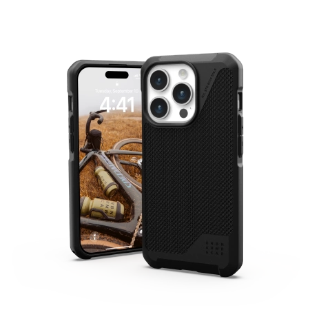 UAG Metropolis LT MagSafe-hylster til iPhone 15 Pro - sort kevlar