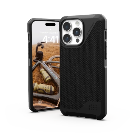 UAG Metropolis LT MagSafe-fodral til iPhone 15 Pro Max - sort kevlar