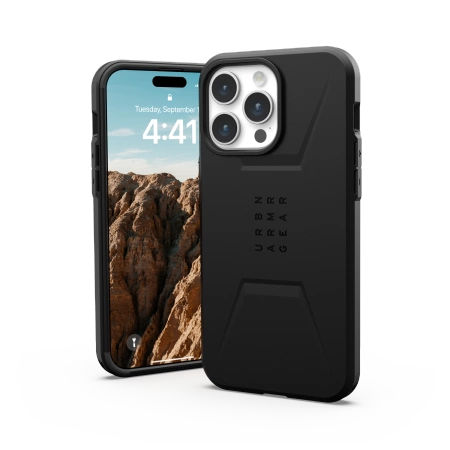 UAG Civilian MagSafe-fodral til iPhone 15 Pro Max - sort