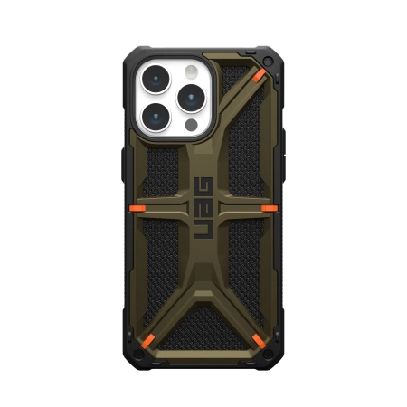UAG Monarch-hylster til iPhone 15 Pro Max - grøn kevlar