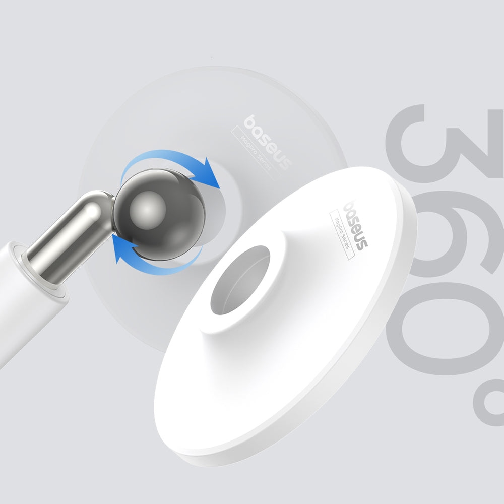 Baseus MagPro magnetisk stående holder til telefonen - hvid