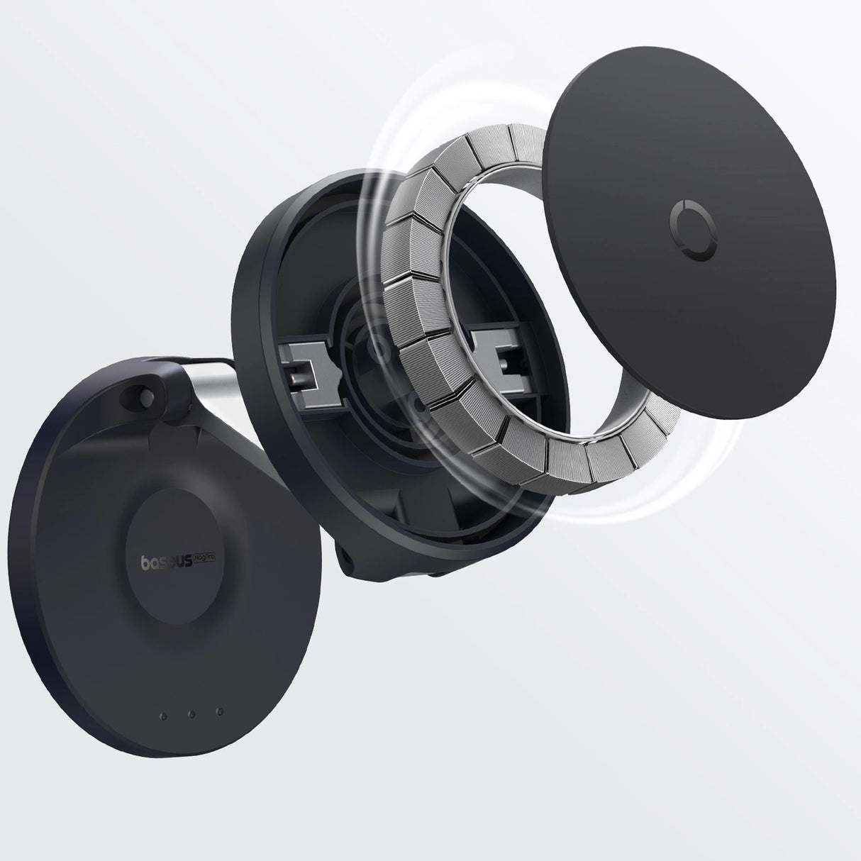 Baseus MagPro foldbar magnet holder til telefonen - sort