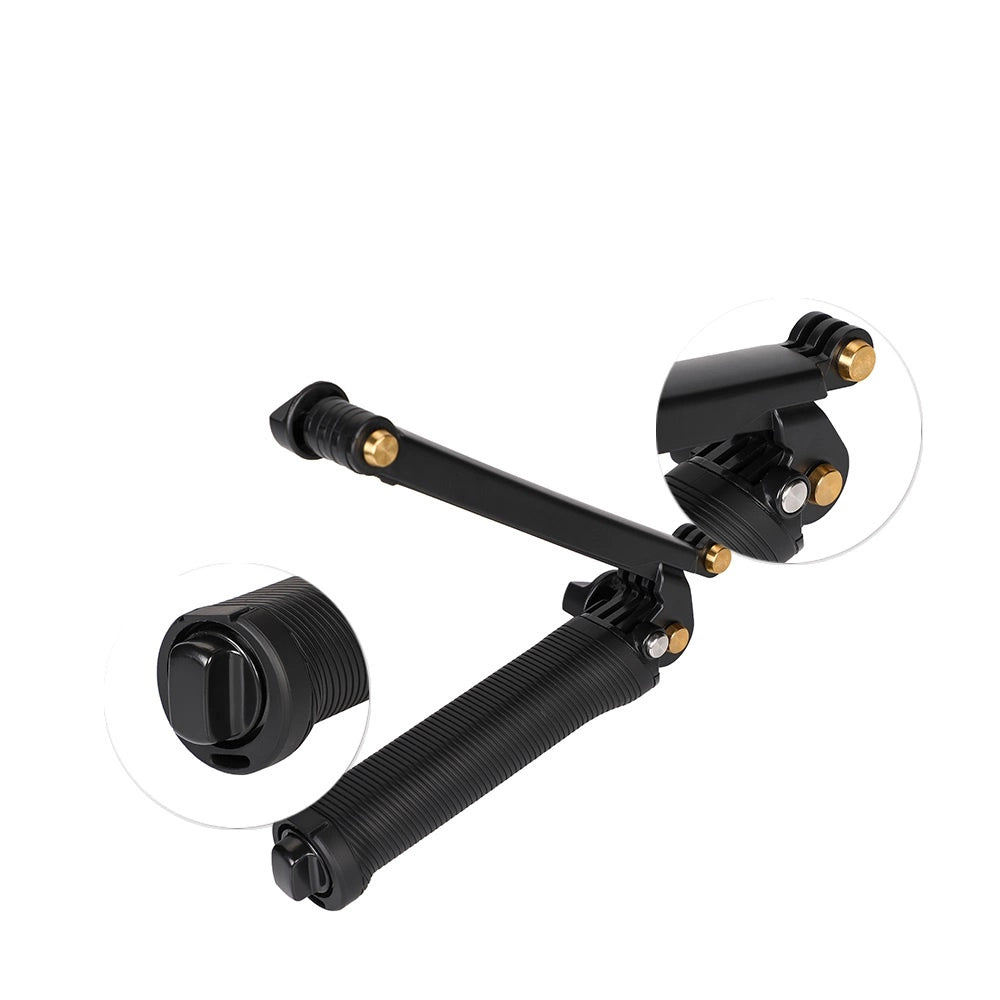 3 i 1 Monopod Tripod med Selfie Stick til GoPro - sort