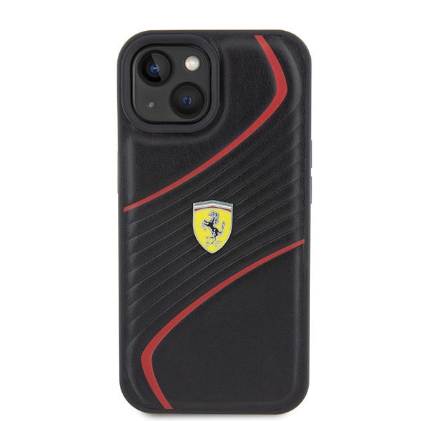 Ferrari FEHCP15SPTWK iPhone 15 6.1" sort/sort hardcase Twist Metal Logo