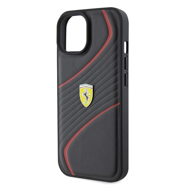Ferrari FEHCP15SPTWK iPhone 15 6.1" sort/sort hardcase Twist Metal Logo