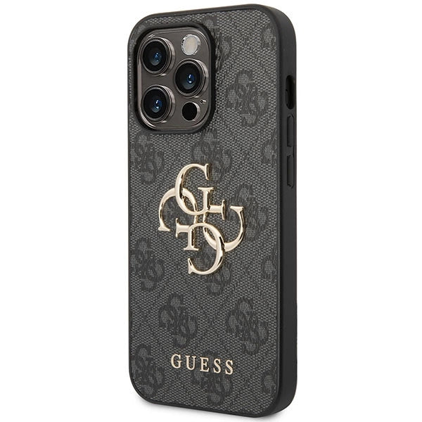 Guess GUHCP15L4GMGGR iPhone 15 Pro 6,1" grå/grå hardcase 4G Big Metal Logo