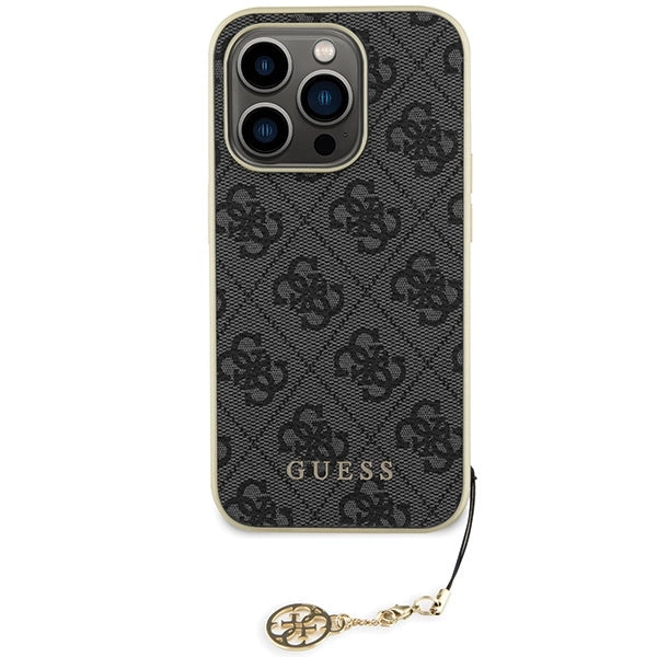 Guess GUHCP15LGF4GGR iPhone 15 Pro 6.1" grå/grå hardcase 4G Charms Collection