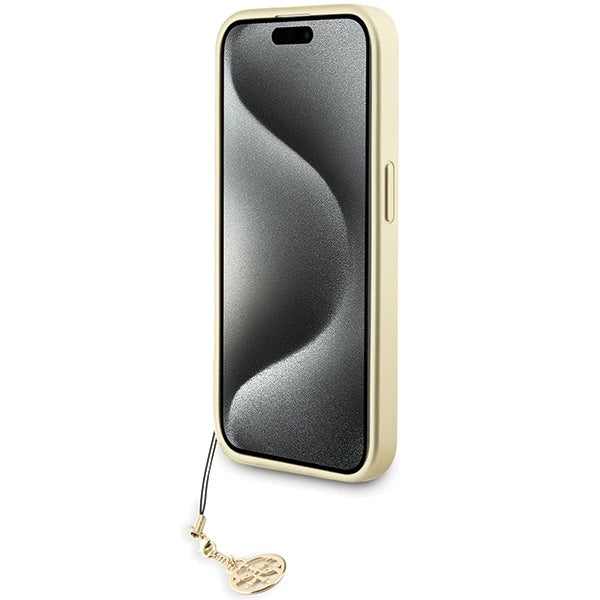 Guess GUHCP15LGF4GGR iPhone 15 Pro 6.1" grå/grå hardcase 4G Charms Collection