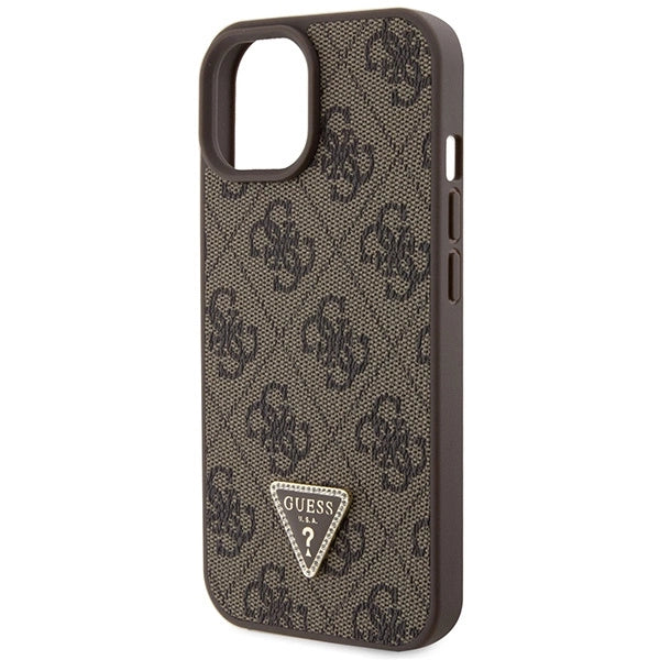 Guess GUHCP15MP4TDSCPW iPhone 15 Plus 6.7" brun/brun hardcase Crossbody 4G Metal Logo