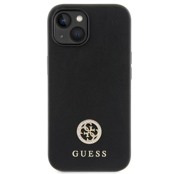Guess GUHCP15MPS4DGPK iPhone 15 Plus 6.7" sort/sort hardcase Strass Metal Logo