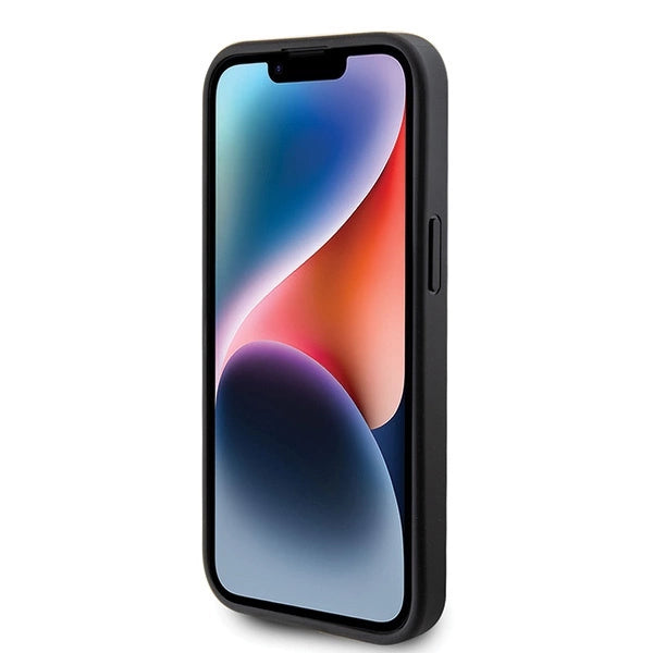 Guess GUHCP15MPS4DGPK iPhone 15 Plus 6.7" sort/sort hardcase Strass Metal Logo