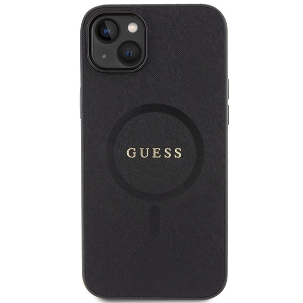 Guess GUHMP15MPSAHMCK iPhone 15 Plus 6.7" sort/sort Saffiano MagSafe