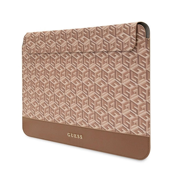 Guess GCube Stripes case til en 16" laptop - brun