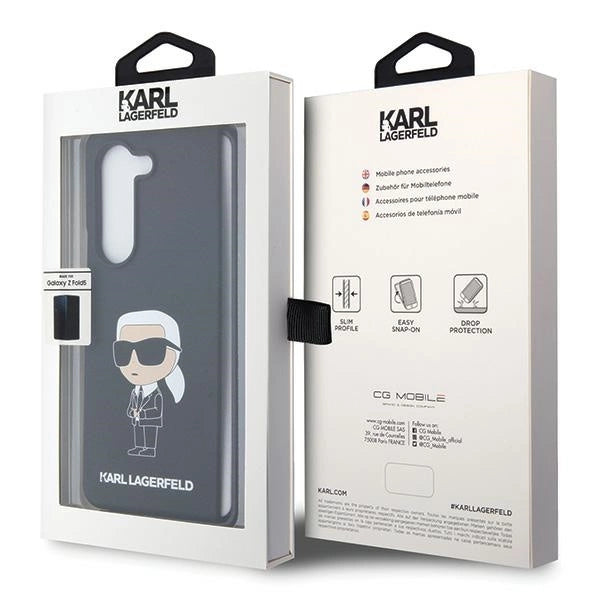 Karl Lagerfeld KLHCZFD5SNIKBCK Z Fold5 hardcase black/black Silicone Ikonik