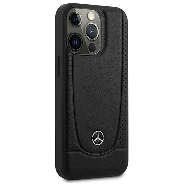 Mercedes MEHCP15XARMBK iPhone 15 Pro Max 6.7" sort/sort hårdkasse Læder Urban