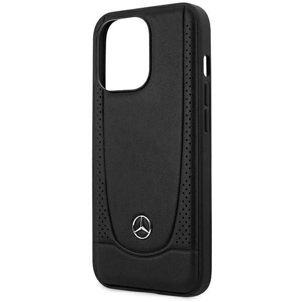 Mercedes MEHCP15XARMBK iPhone 15 Pro Max 6.7" sort/sort hårdkasse Læder Urban
