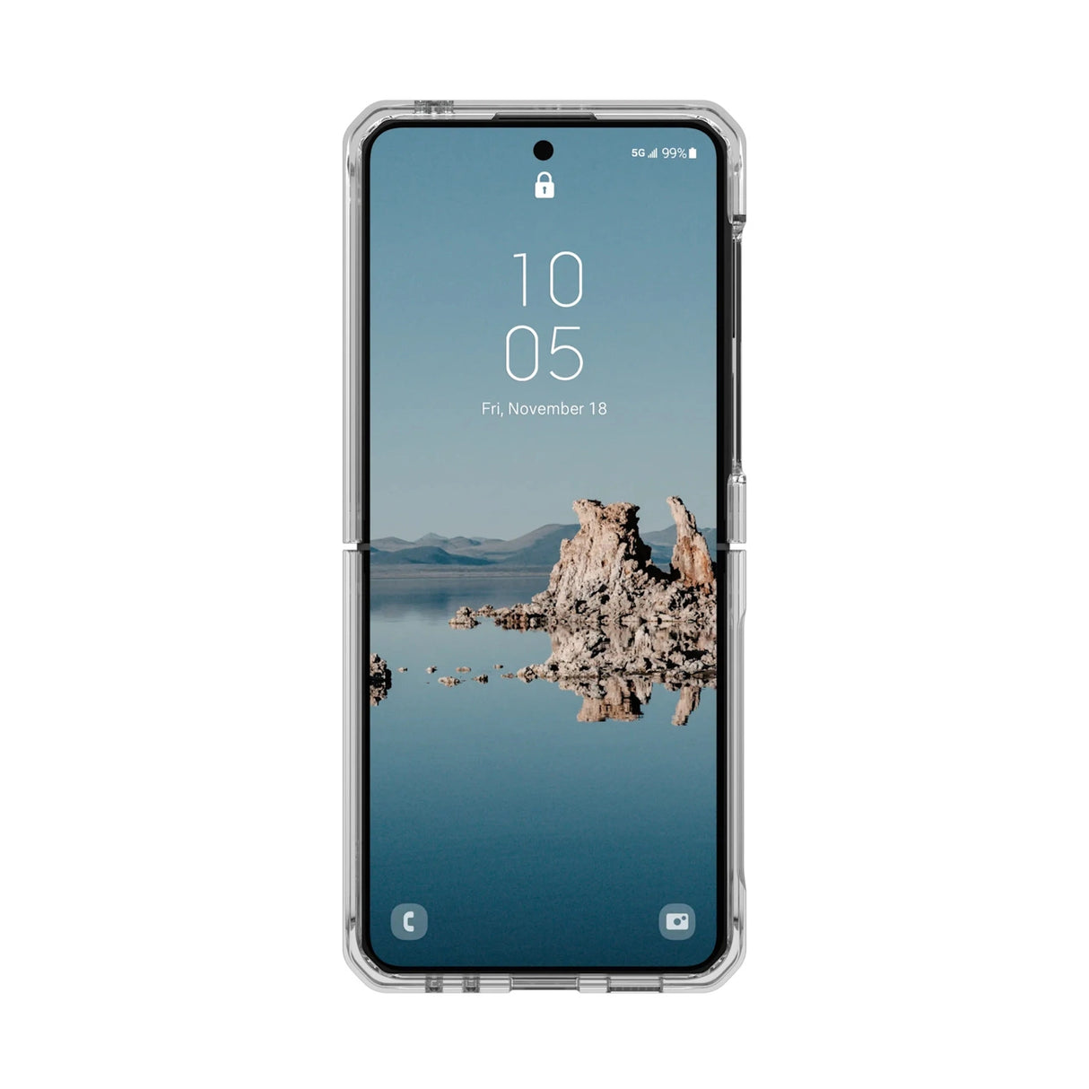 UAG Plyo Pro-kasse med magnetisk modul til Samsung Galaxy Flip 5 - gennemsigtig-grå