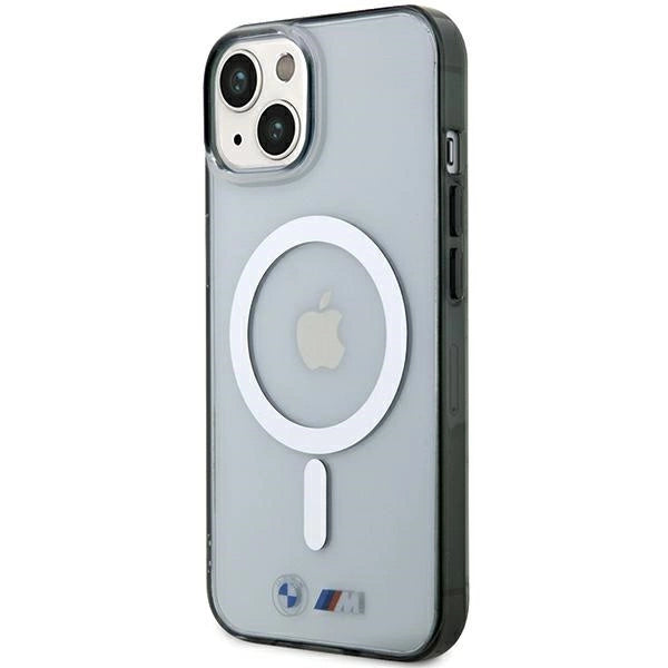 BMW Silver Ring MagSafe iPhone 15 Case - klar