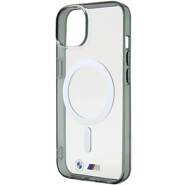 BMW Silver Ring MagSafe iPhone 15 Case - klar