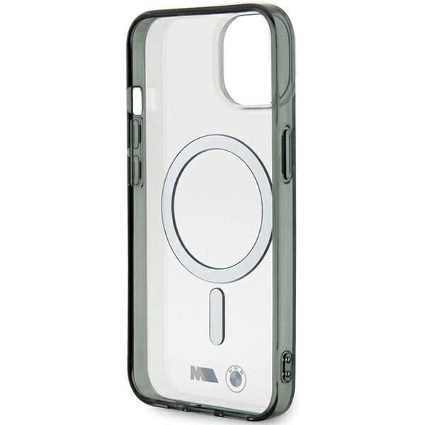 BMW Silver Ring MagSafe iPhone 15 Case - klar