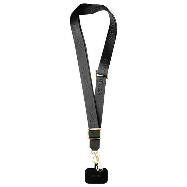Guess CBDY Nylon Kæde telefon lanyard - sort