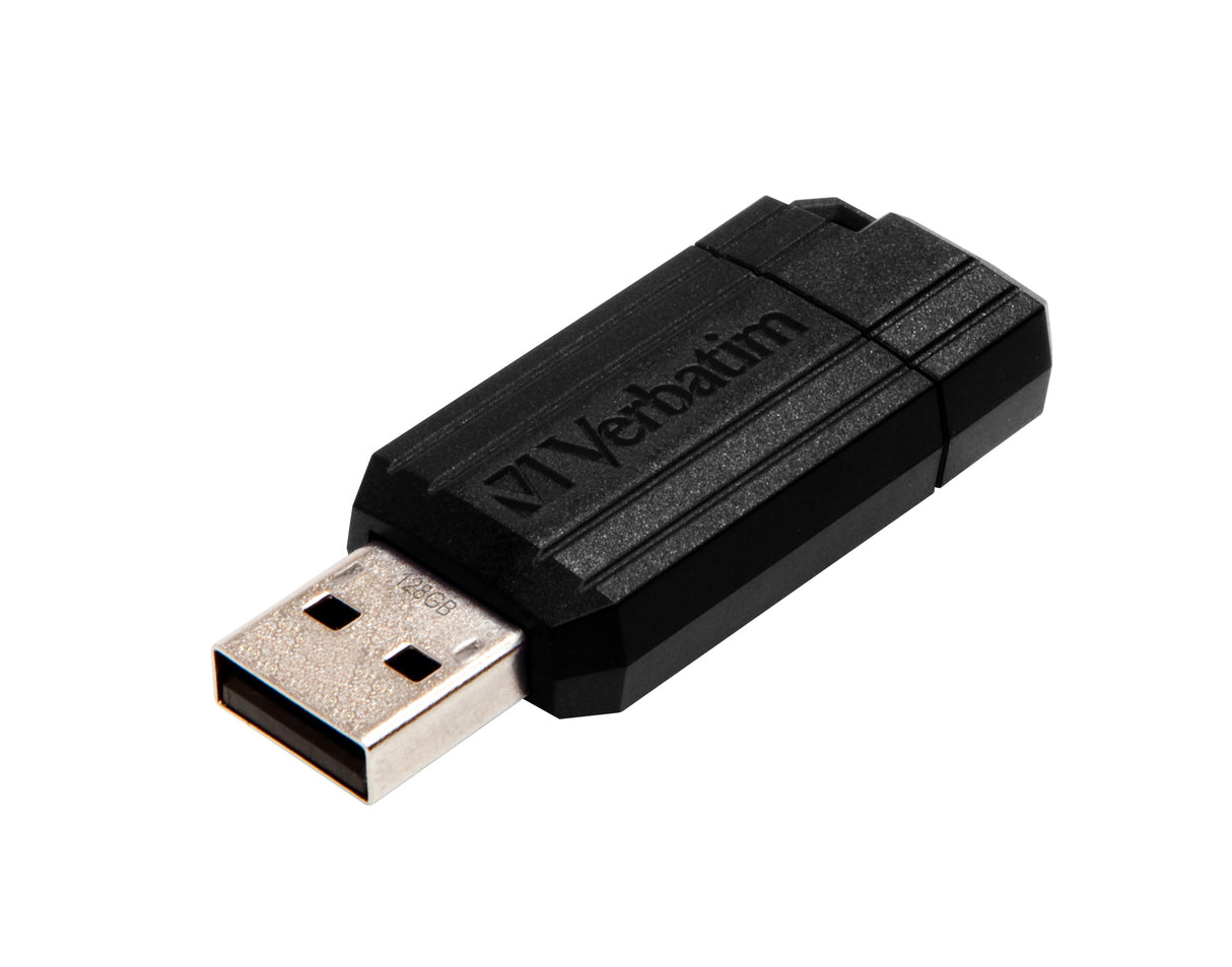 Verbatim PinStripe 128GB USB-nøgle USB Type-A 2.0 Sort