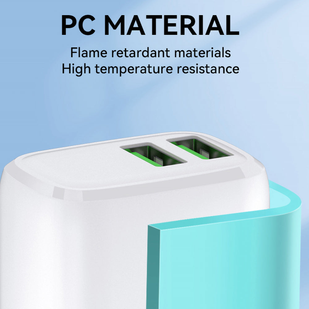 Wozinsky CUWCW 2.4A 2 x USB-A vægoplader - hvid