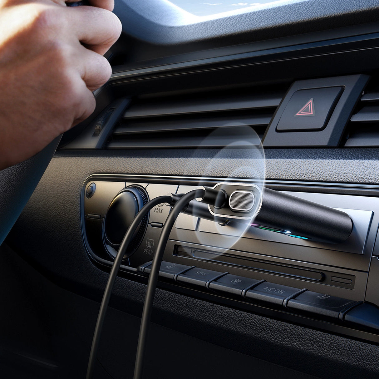 Joyroom JR-CB7 trådløs bilmodtager - grå